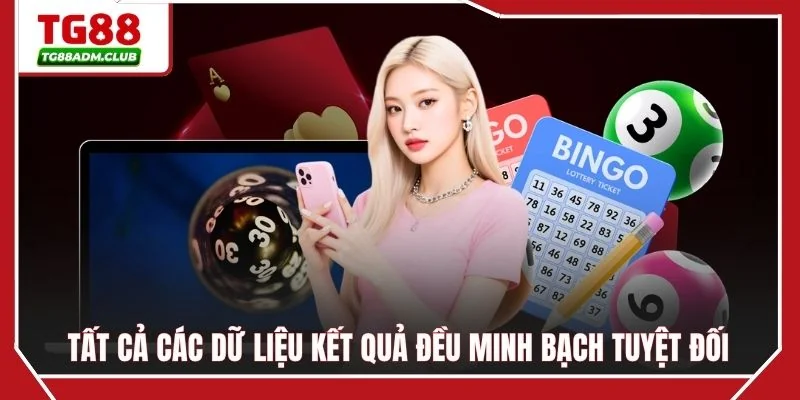 Tất cả các dữ liệu kết quả đều minh bạch tuyệt đối